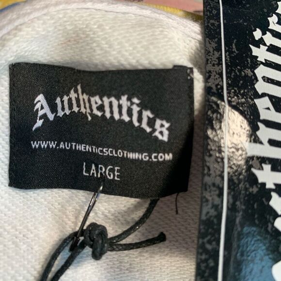 Authentics Bandana Patchwork Pullover Hoodie Sweatshirt Large Multicolor Paisley - Picture 9 of 13